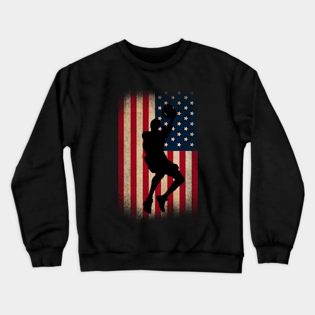 basketball man dunk Crewneck Sweatshirt by Giraroad